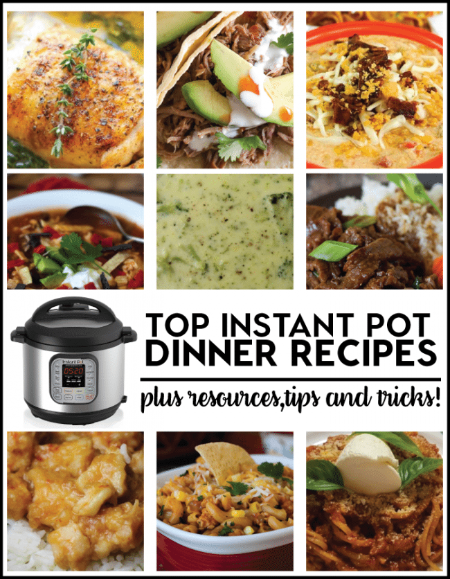 Top Instant Pot Dinner Recipes plus resources, tips and tricks! www.thirtyhandmadedays.com