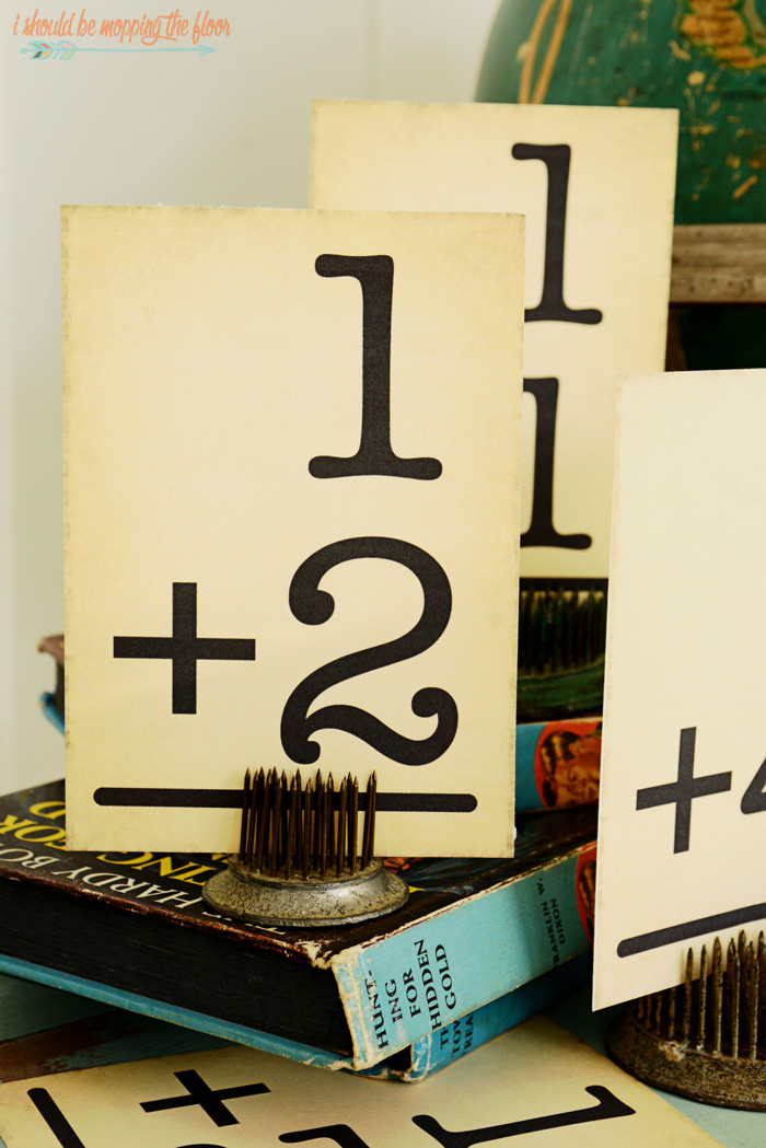 printable vintage flash cards