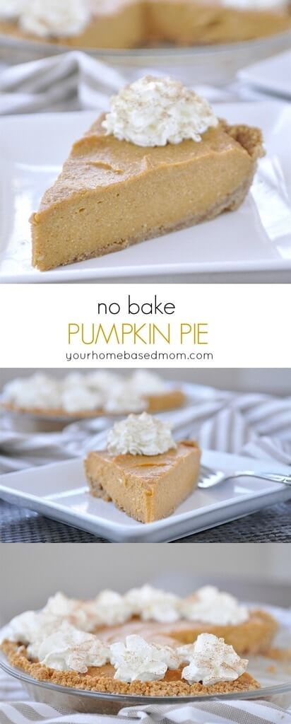 If you love pumpkin pie but don't want to put in all the work, this is the pumpkin pie recipe for you! You'll love this no bake version. from Your Homebased Mom via www.thirtyhandmadedays.com