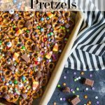 Trick or Treat Candy Pretzels - fun Halloween recipe!