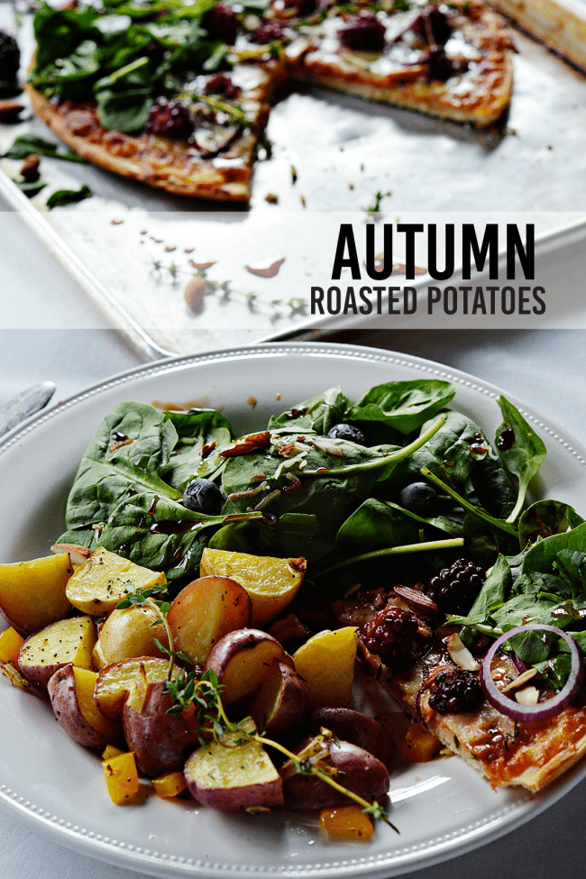 Autumn Roasted Potatoes - an easy to make side dish for any dinner! 