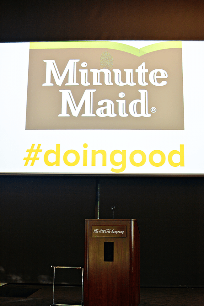 Minute Maid Event at Coca Cola Headquarters to discuss parenting