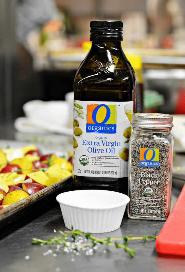 How to make Autumn Roasted Potatoes using O Organics spices - these are perfect as a side dish