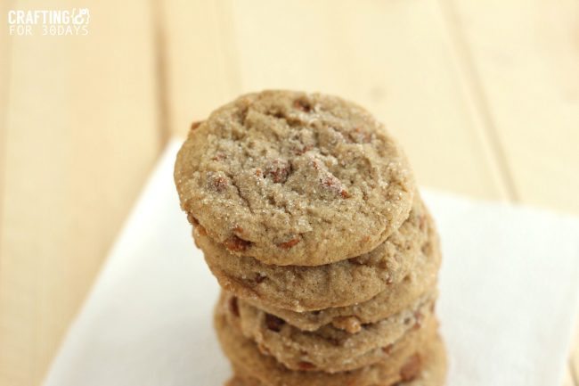 Chunky Cinnamon Snickerdoodles - a yummy twist on an old classic cookie recipe! from Crafting E for Thirty Handmade Days