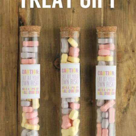 Halloween Gift Idea: Test Tube with Printables - so cute for Halloween!