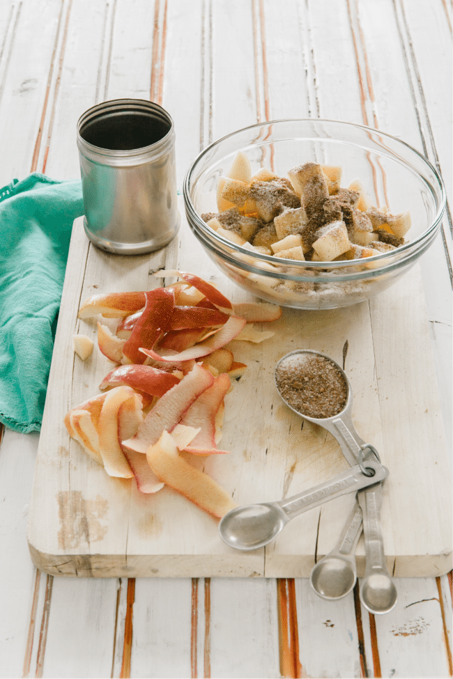 Apple Swirl Cinnamon Fritter Quick Bread - an amazing quick bread for the fall. Ingredients for this recipe. 