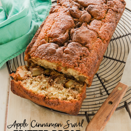 Food and Drink: Apple Swirl Cinnamon Fritter Quick Bread - an amazing quick bread for the fall. You will love this one from thirtyhandmadedays.com