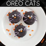 Make these adorable Halloween Oreo Cats using a few ingredients! from www.thirtyhandmadedays.com