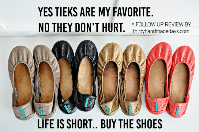 Tieks - a follow up review by Thirty Handmade Days - great flats for travel, and to wear anywhere! 