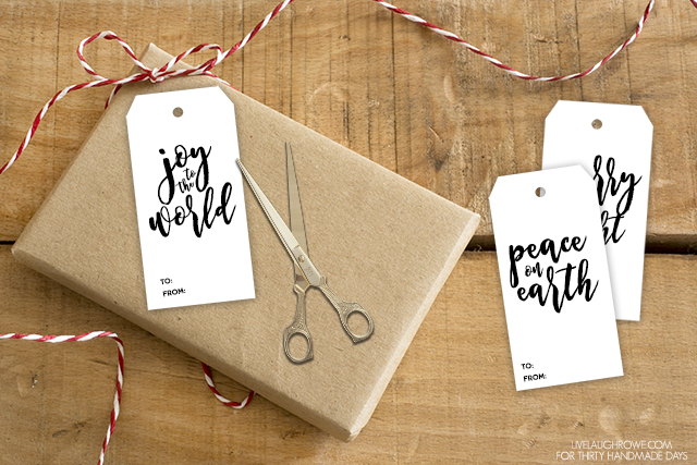 Holidays: Adorable printable Christmas gift tags to use this holiday season. From Live Laugh Rowe via www.thirtyhandmadedays.com