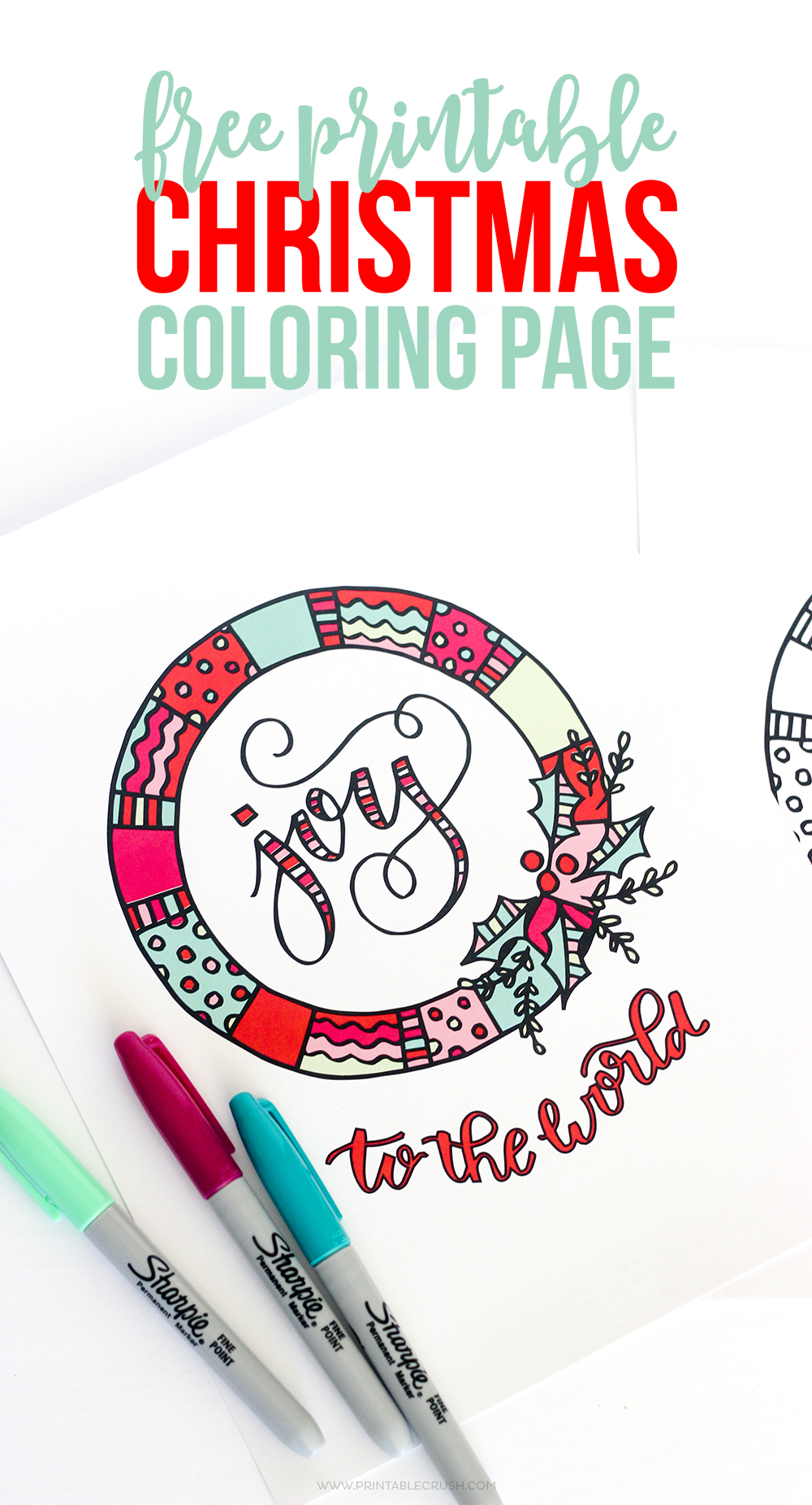 Print off some of these FREE Printable Christmas Coloring Pages for a fun activity for kids or adults this holiday season www.thirtyhandmadedays.com