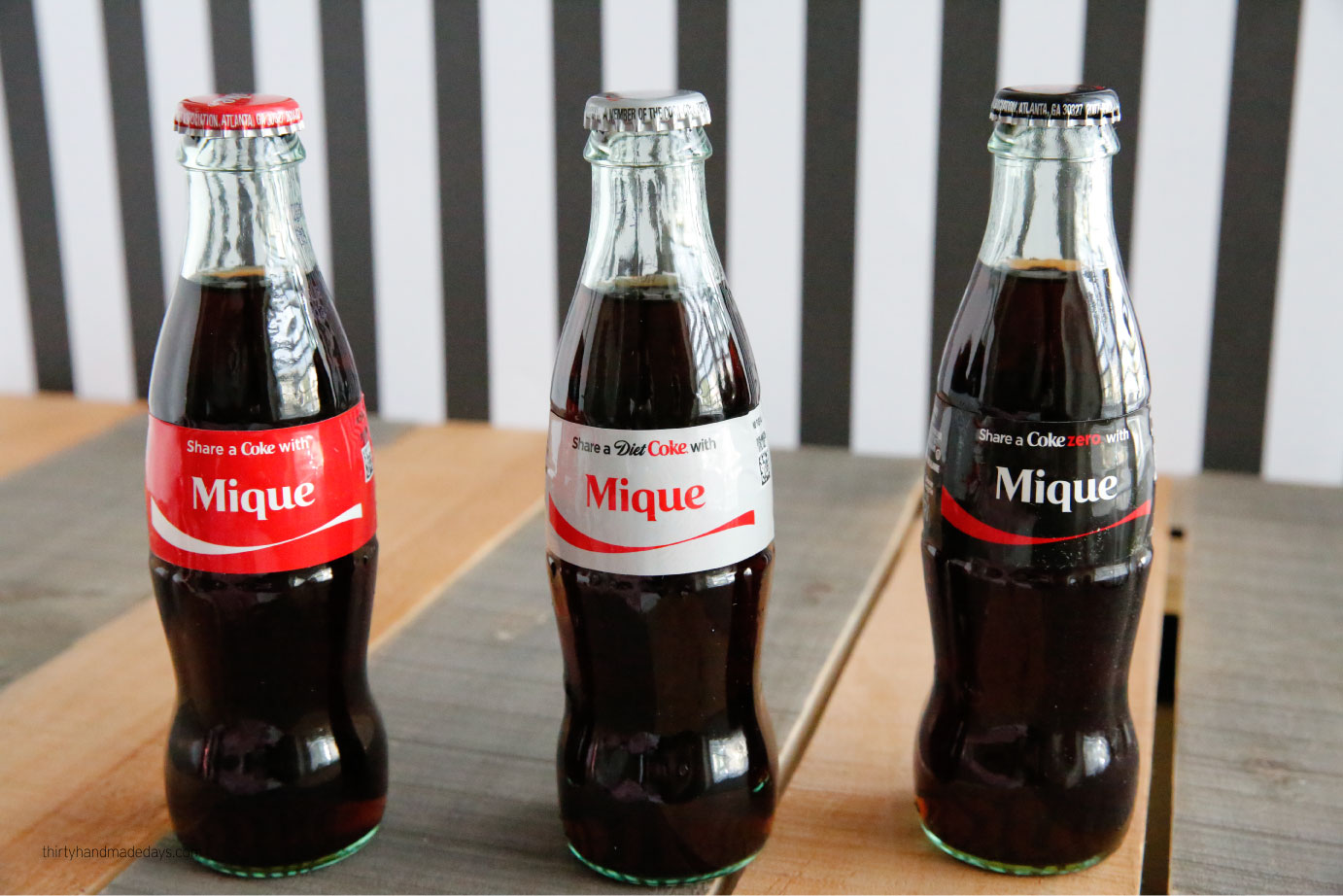 Share a Coke giveaway - enter to win this giveaway and get personalized bottles of Coke