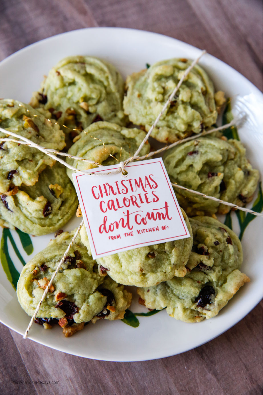 Holidays: Amazing Christmas Cookies that are super easy to make. We love these Cranberry Pistachio Cookies so much! from thirtyhandmadedays.com 