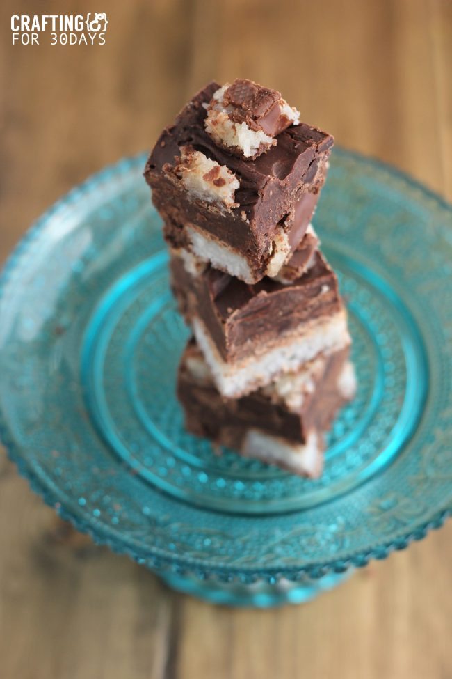 Food: Almond Joy Fudge - using only a handful of ingredients, make this tasty treat for the holidays! From Crafting E via thirtyhandmadedays.com