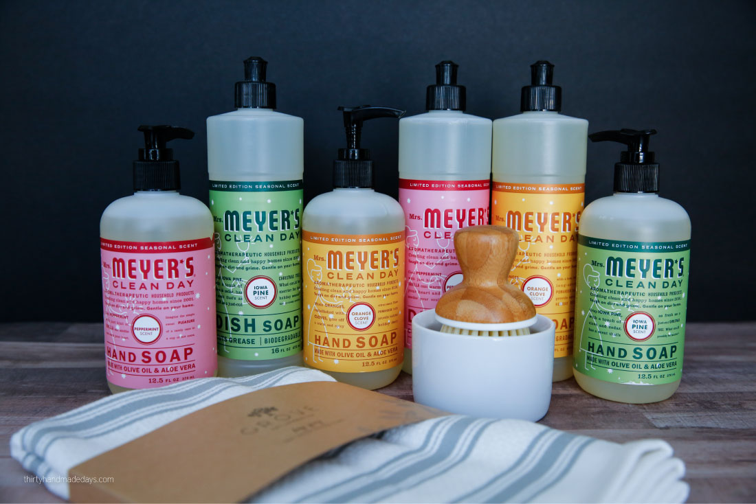 Cleaning supplies - deal alert! Awesome Mrs. Meyer's Holiday Kit for free!