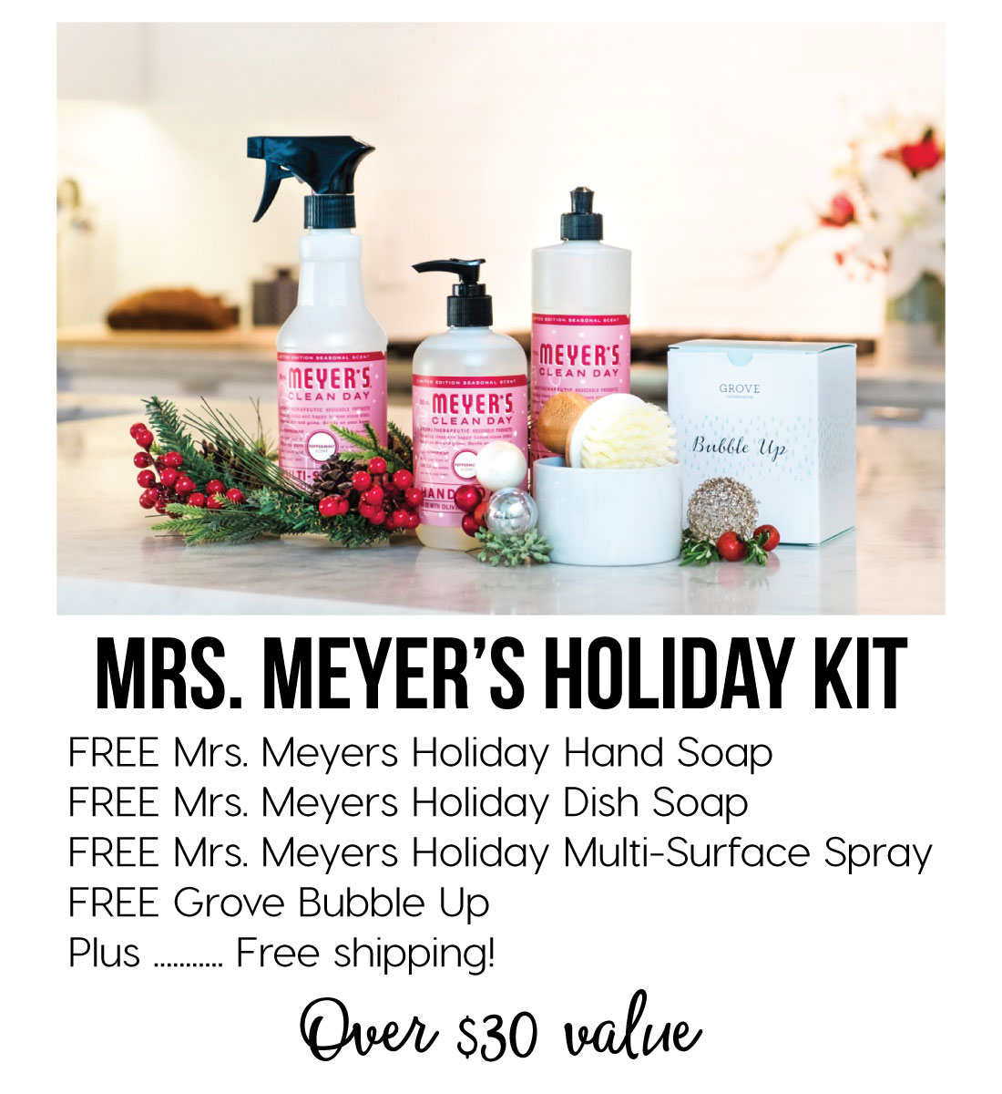 Awesome Mrs. Meyer's Holiday Kit Offer