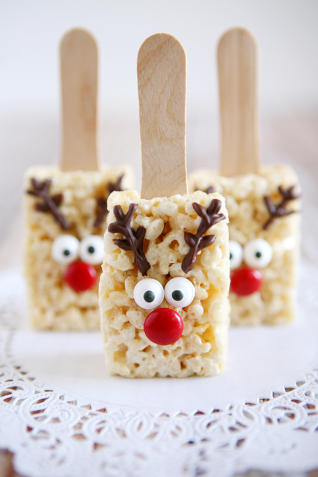 reindeer rice krispy treats 1