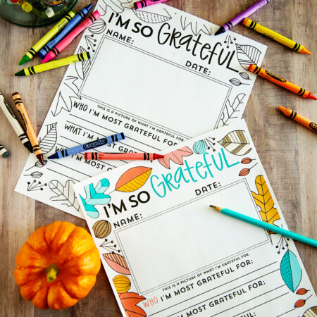 Holidays: "I'm so grateful for ......" Thanksgiving printable fill in. You can use this for kids or adults via www.thirtyhandmadedays.com