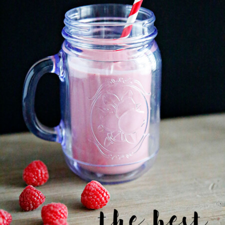Healthy: The Best Raspberry Protein Shake. Easy recipe to make to get extra protein in your diet