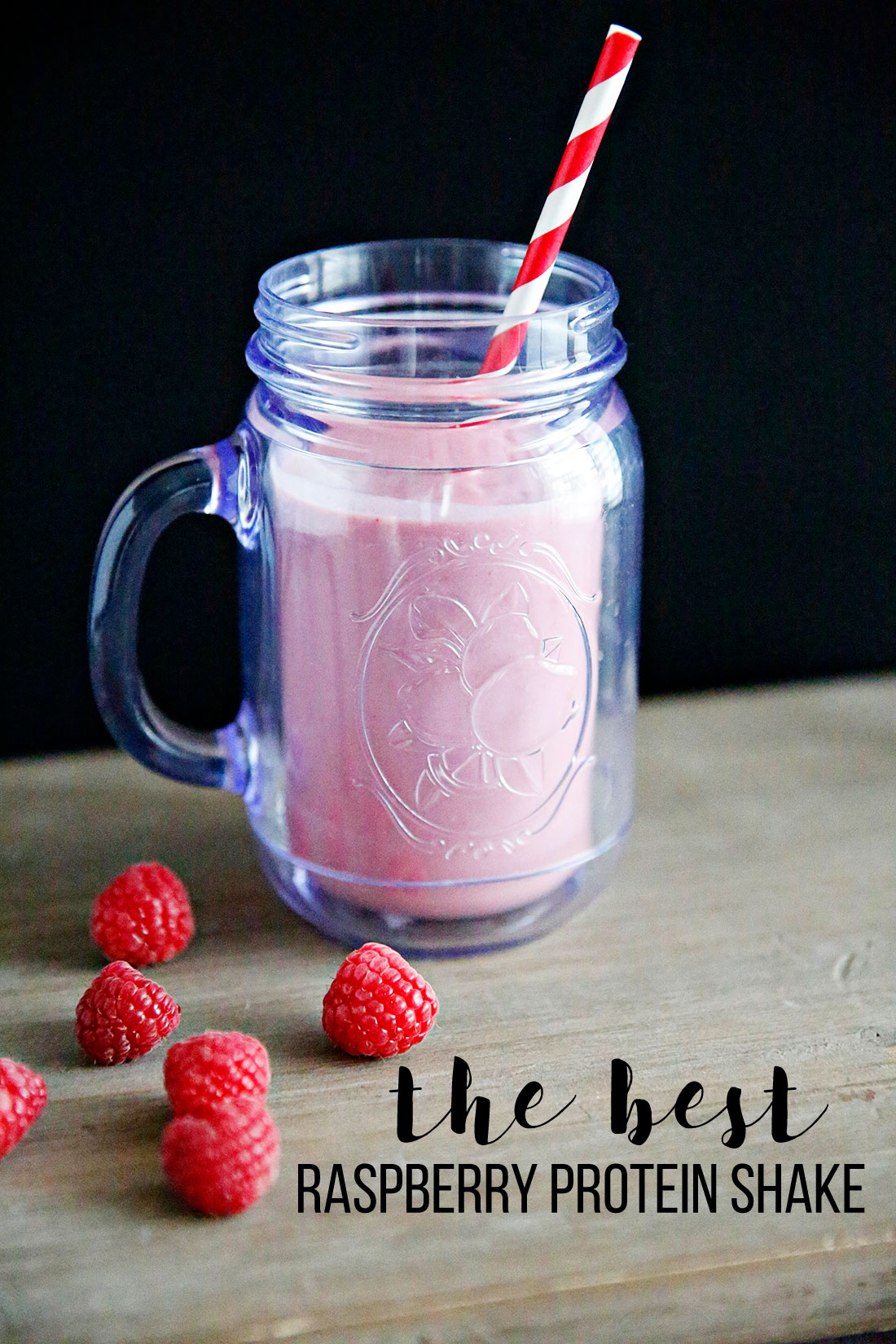 Healthy: The Best Raspberry Protein Shake. Easy recipe to make to get extra protein in your diet 