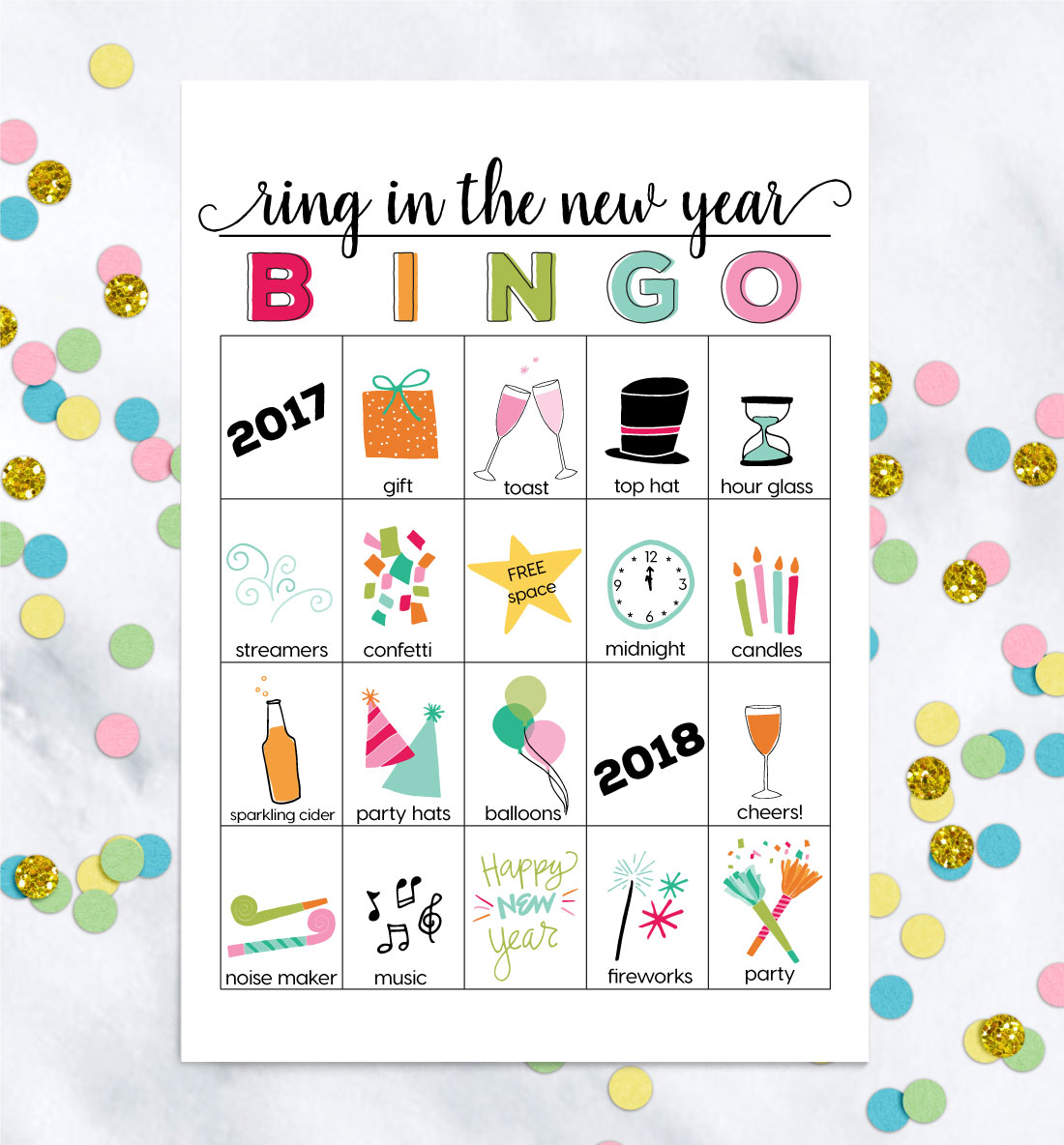 Free Printable New Years Eve Bingo Cards Printable Templates