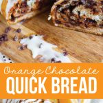 Orange Chocolate Bread Recipe - make this quick bread recipe for the holidays to share with family and friends.
