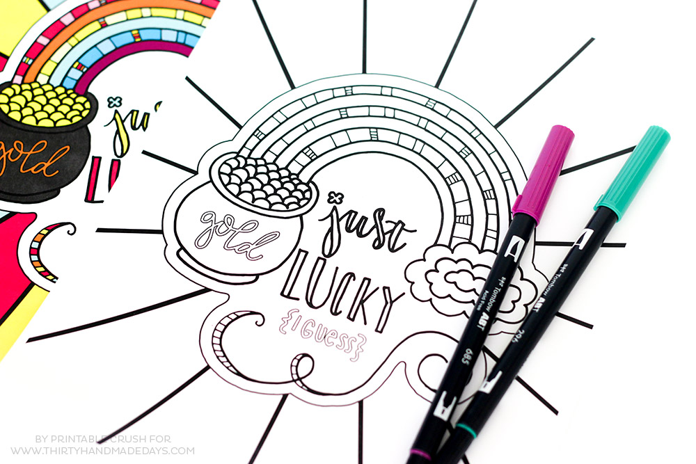 St Patrick s Day Rainbow Coloring Page St Patrick s Day Rainbow Coloring Page