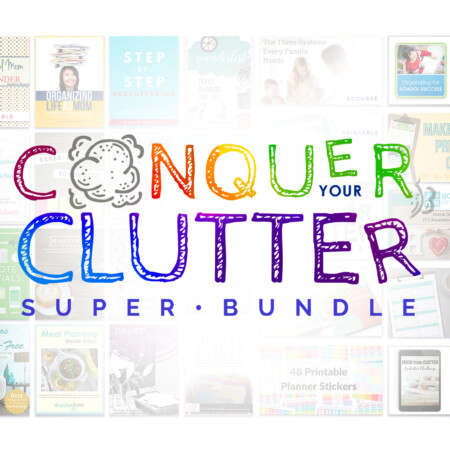 Conquer Your Clutter Bundle - get in on this amazing deal! 57 products worth over $650 for only $29.97