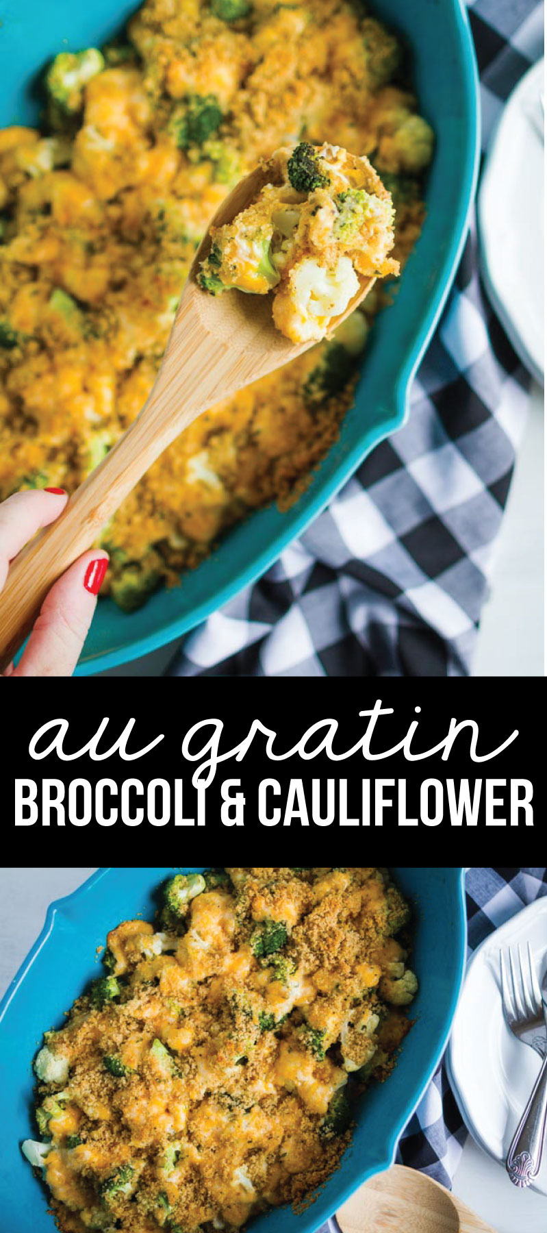 Au Gratin Broccoli and Cauliflower