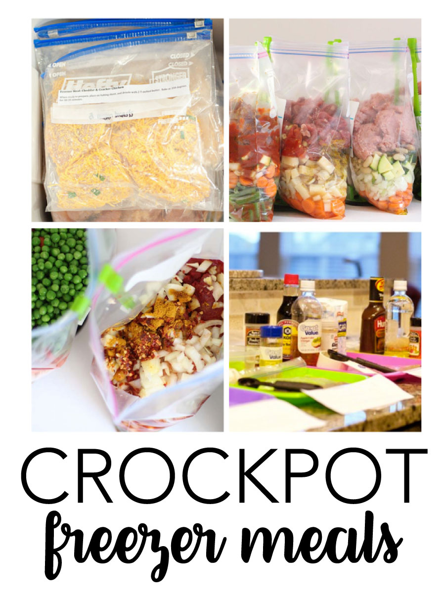 Crockpot Freezer Meals - a great way to feed your family, even when you are busy! Use some of these family favorites in your home. 