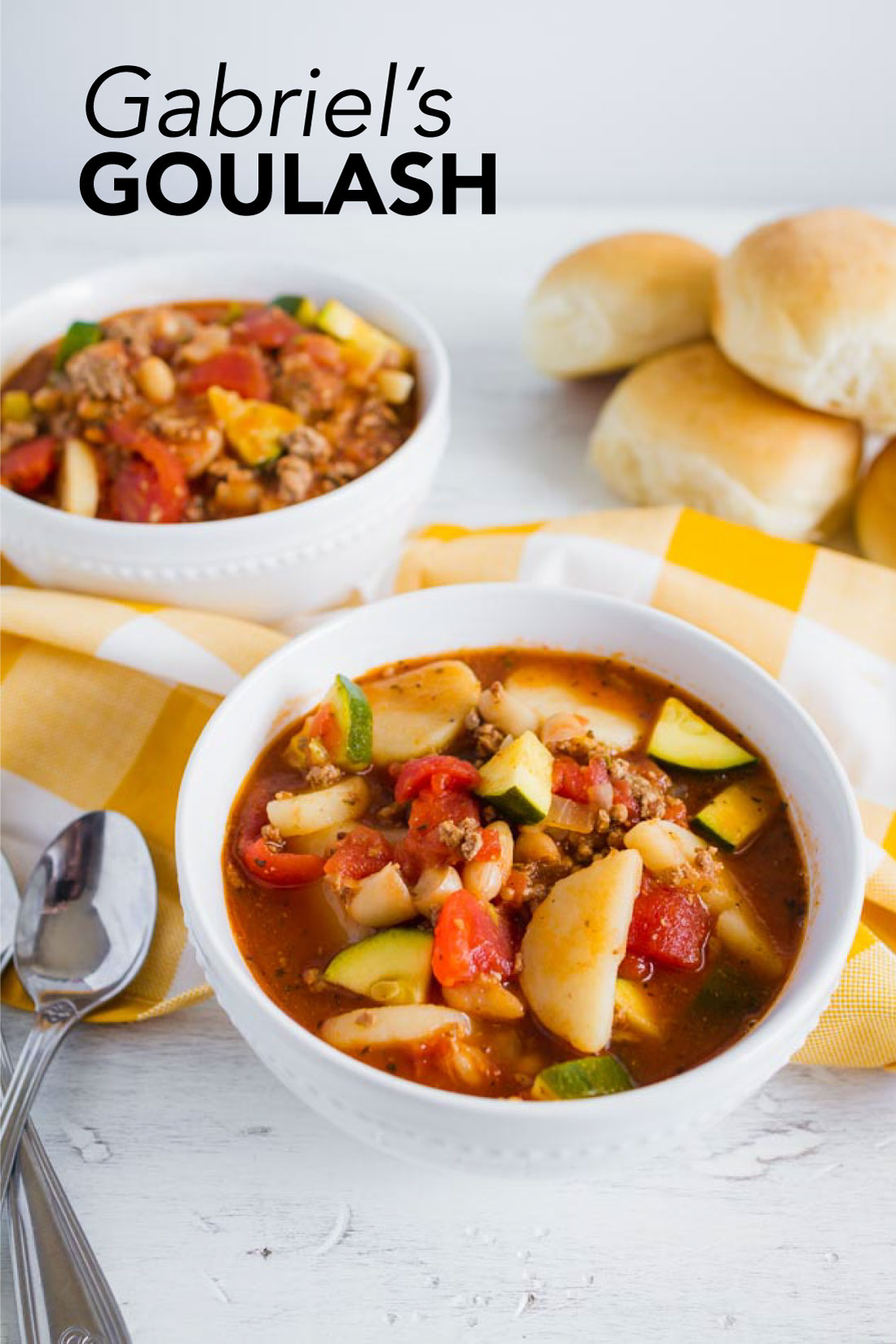 Food: Gabriel's Goulash - the perfect dinner recipe that will keep you nice and warm. www.thirtyhandmadedays.com