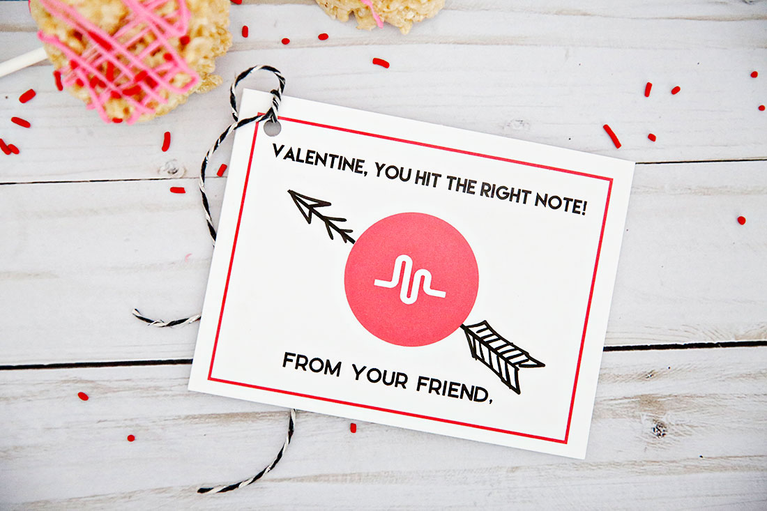 Holiday and party: Musical.ly Valentine's Day Printable --perfect valentine's card for your tween or teen. from www.thirtyhandmadedays.com