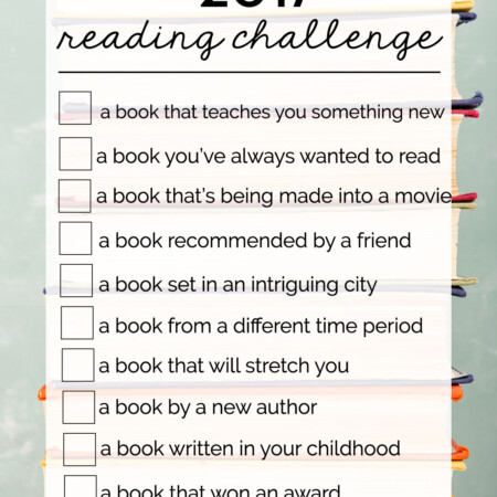 2017 Reading Challenge - 10 simple ideas to get lost in some good books and learn to love to read again!