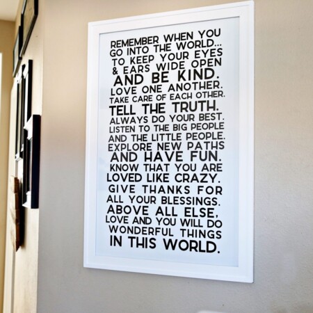 Inspirational Quotes for Home Decor - get one of these prints to hang in your home! via www.thirtyhandmadedays.com