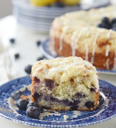 Lemon Blueberry Streusel Coffee Cake