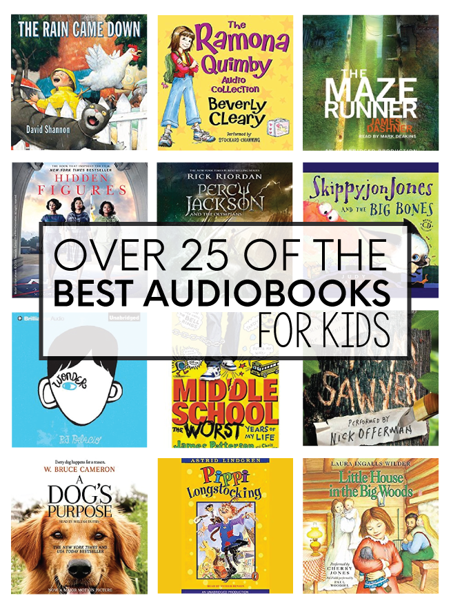 Over 25 of the best audiobooks for kids! 