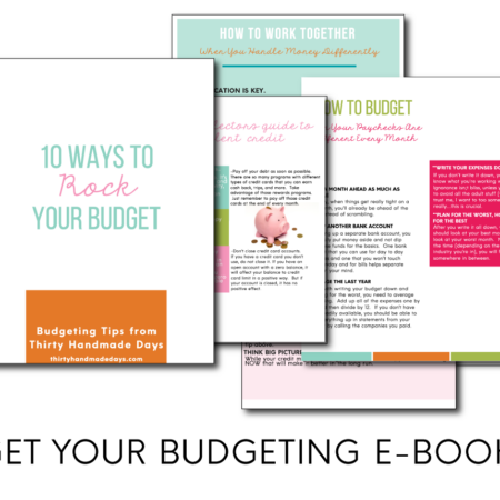 Budgeting E-book from www.thirtyhandmadedays.com