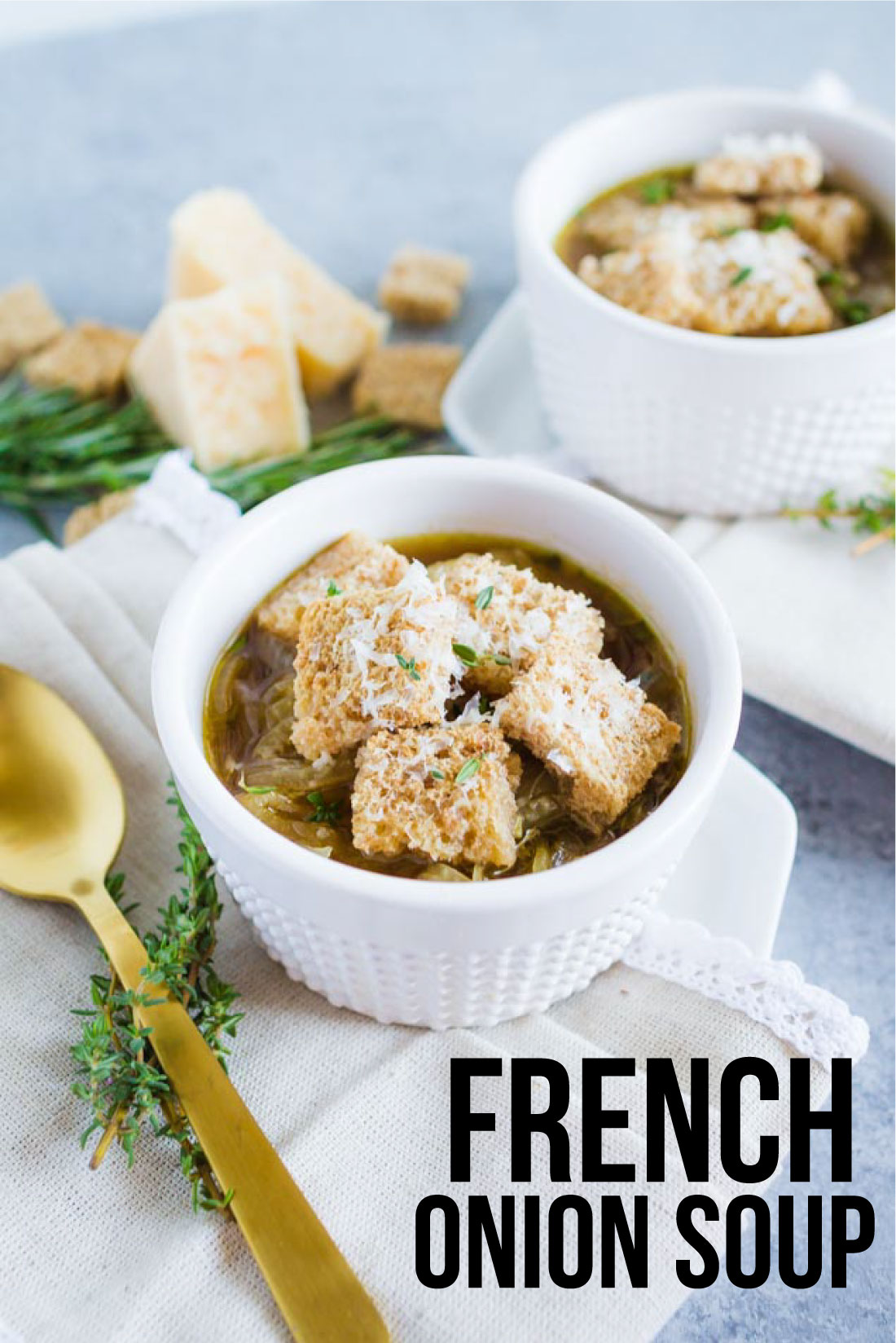 Lightened Up French Onion Soup - a delicious take on an old classic 