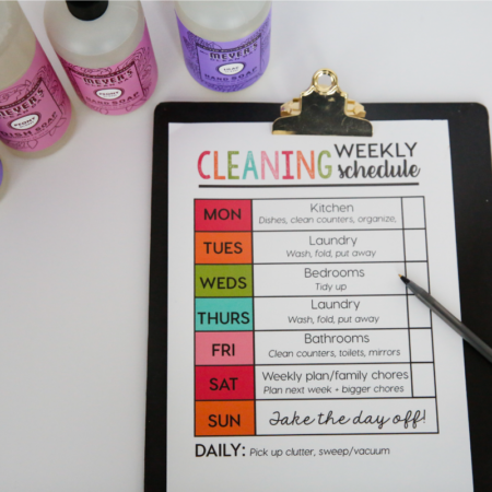 Free Printable Weekly Cleaning Schedule with Grove Collaborative