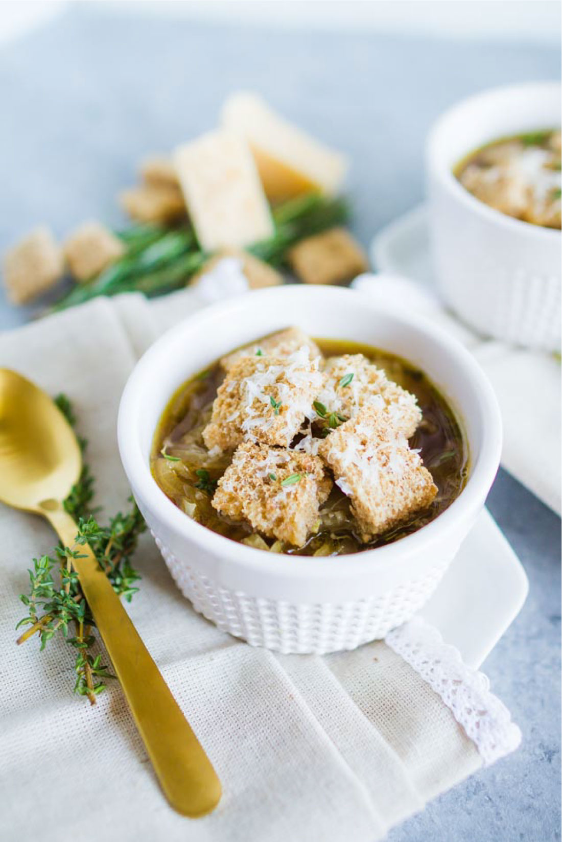 Lightened Up French Onion Soup - a delicious take on an old classic from Movara Fitness Resort