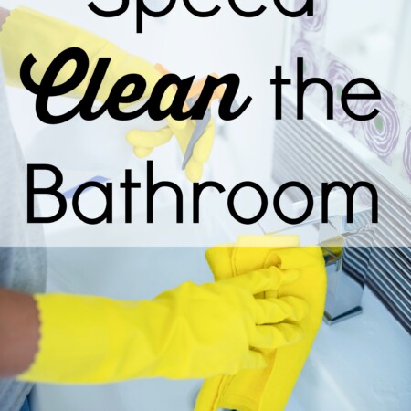 How to speed clean the bathroom