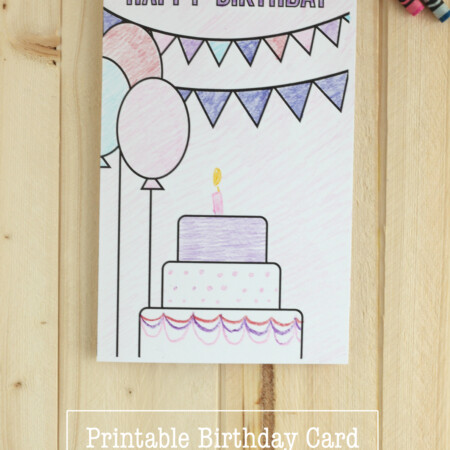 Printable Birthday Cards Coloring Page - a fun birthday card for you to color in! via thirtyhandmadedays.com