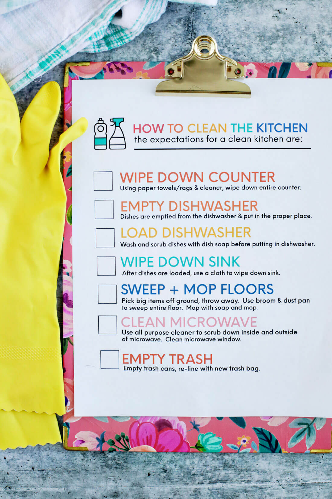 How to Clean the Kitchen