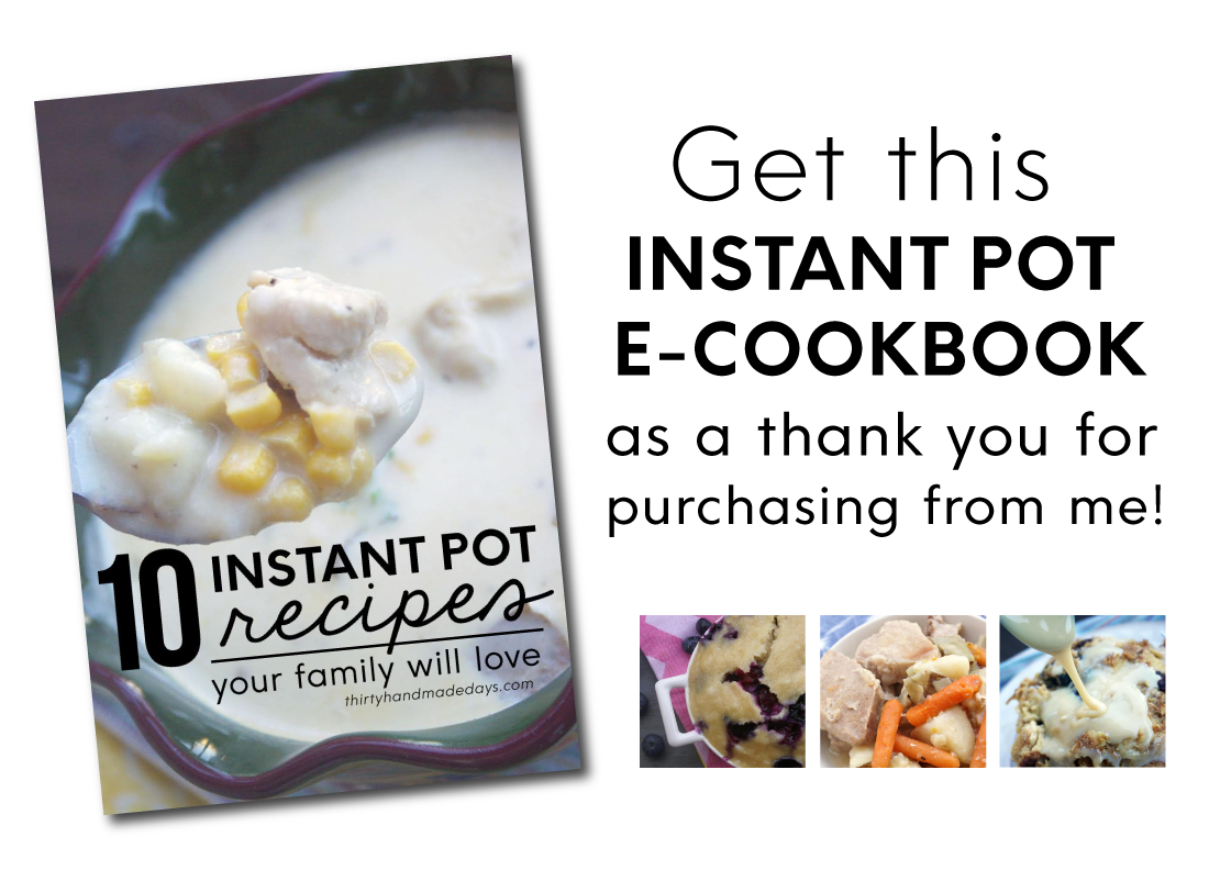 Get my new Instant Pot E-cookbook, not available anywhere else!