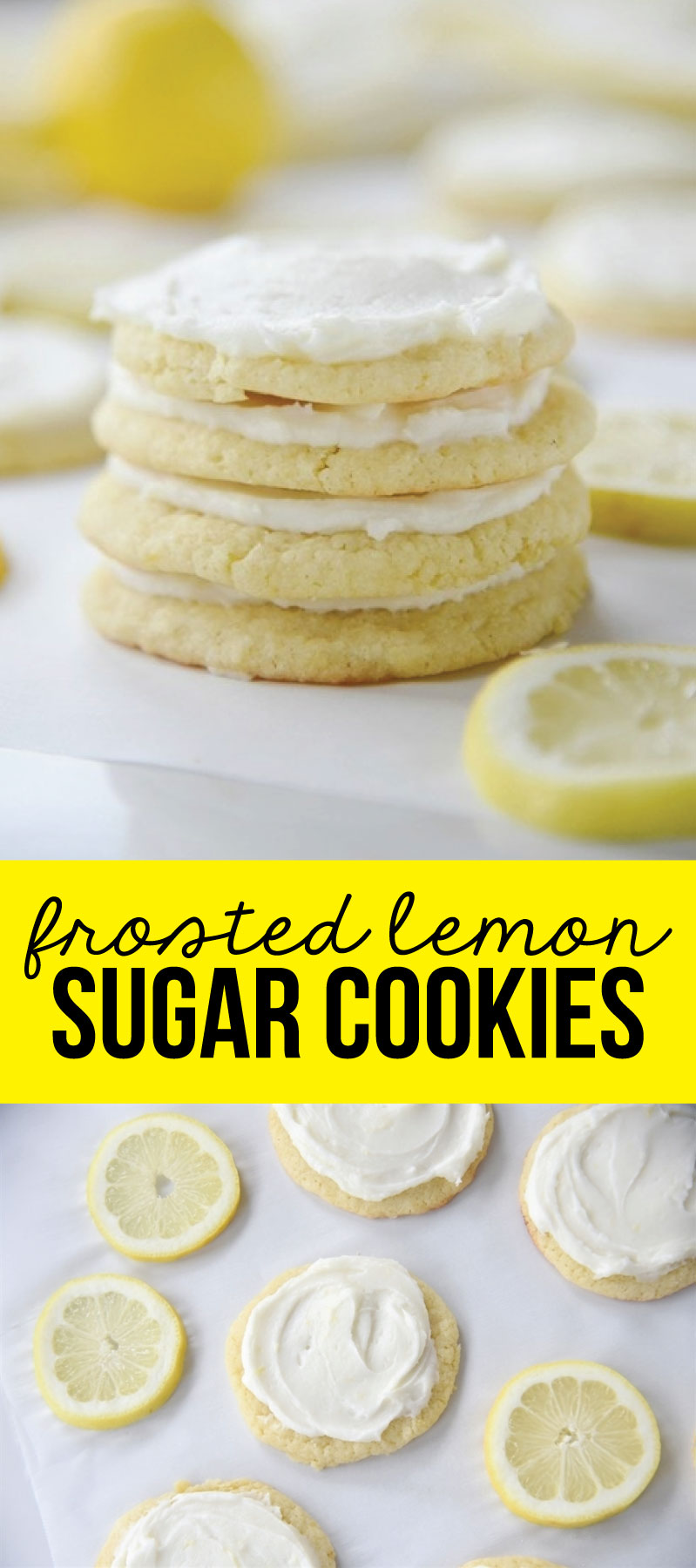 Frosted Lemon Sugar Cookies - these are amazing!