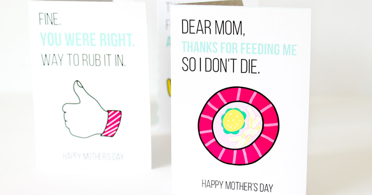 Free Funny Printable Mothers Day Cards For Wife