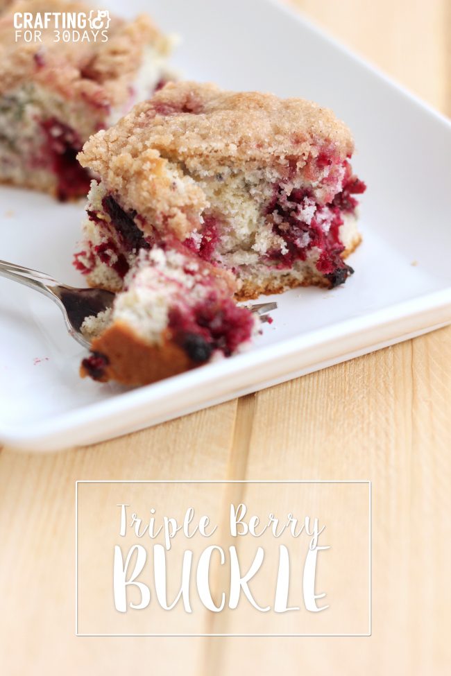 This Triple Blueberry Buckle Recipe is perfect for spring and summer. It's easy and delicious! 