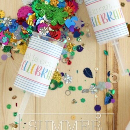 Confetti Poppers that are perfect for when school gets out!