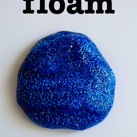 How to make floam - a floam recipe to try out for a fun kids activity! from www.thirtyhandmadedays.com