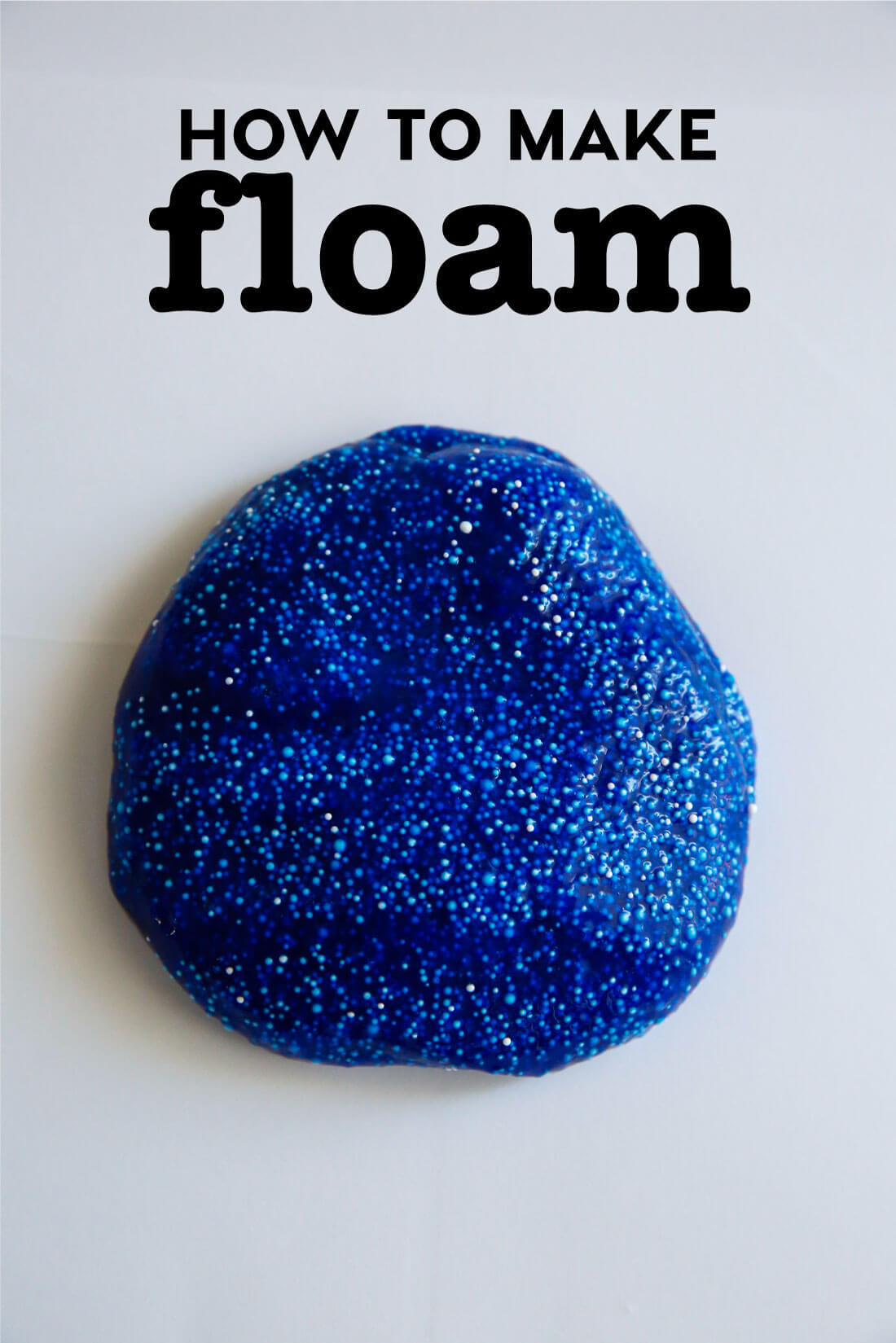 How to make floam - a floam recipe to try out for a fun kids activity! from www.thirtyhandmadedays.com